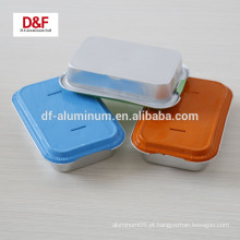 Embalagens alimentares saudáveis ​​de alumínio de alumínio, contentor de aviação com tampa